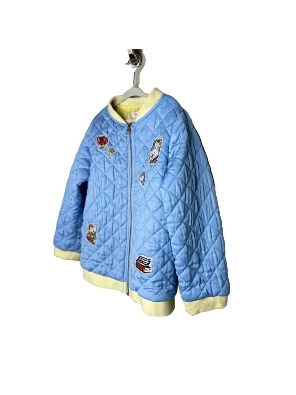 Disney Collection by Tutu Couture Beauty & The Beast Blue‎ Quilted Jacket Girls